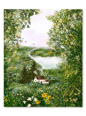 【艺术版画】插画师Laivi Poder复刻艺术版画治愈系田园装饰画芯