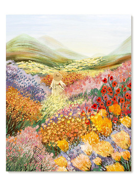 【艺术版画】插画师Laivi Poder复刻艺术版画治愈系田园装饰画芯