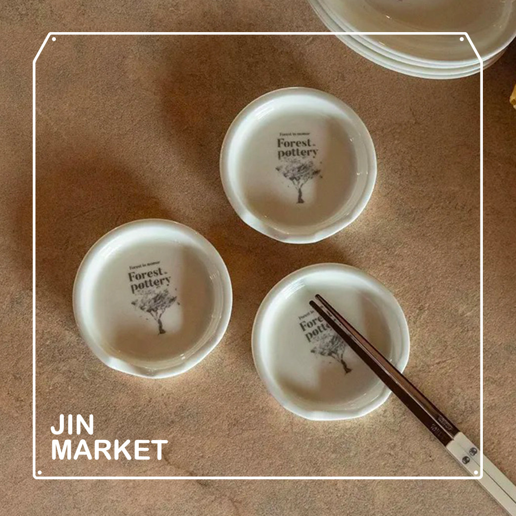 JinMarket 韩国代购 MOMUR官方授权weekend11 森林系列餐具 灰色