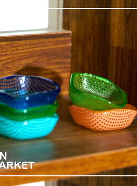 JinMarket韩国代购 eding官方授权 玻璃系列checky小料蘸碟迷你盘