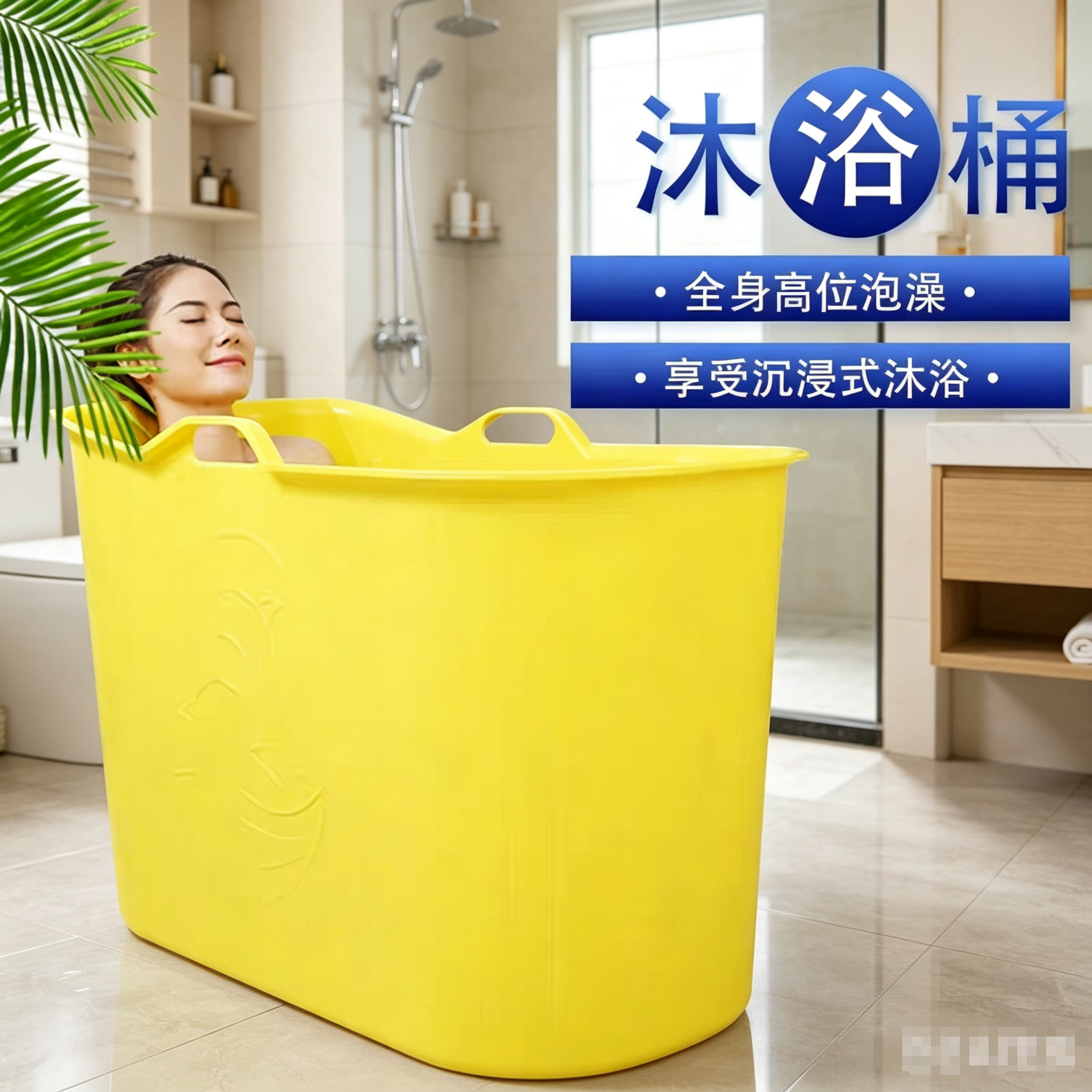春竹加厚泡澡桶窄门可选