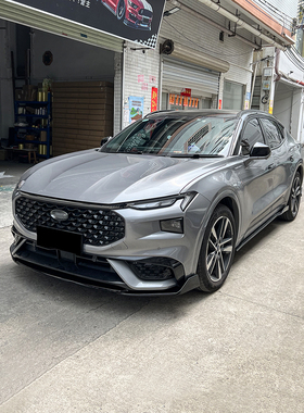 适用福特EVOS款改装前铲侧裙防撞碳纤纹后包角后扰流装饰件小包围