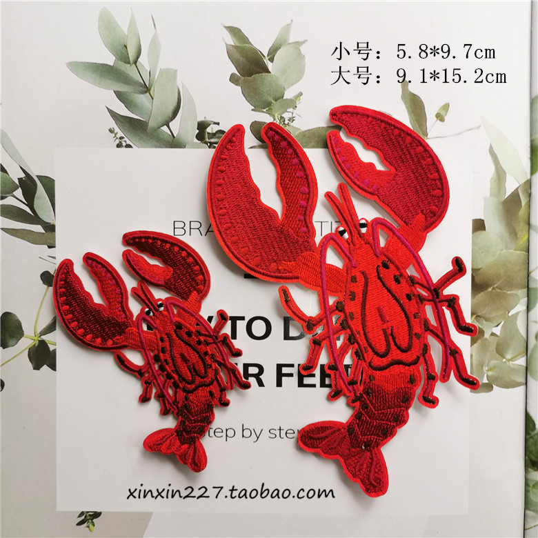 心心227 搞怪油爆虾胸花龙虾创意卡通胸针女别针装饰包包装饰