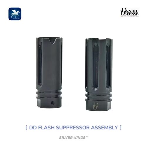 新款 DD钢制火冒 RIS3 MK18 MFR 14逆牙QPQ装饰火帽 银翼军模