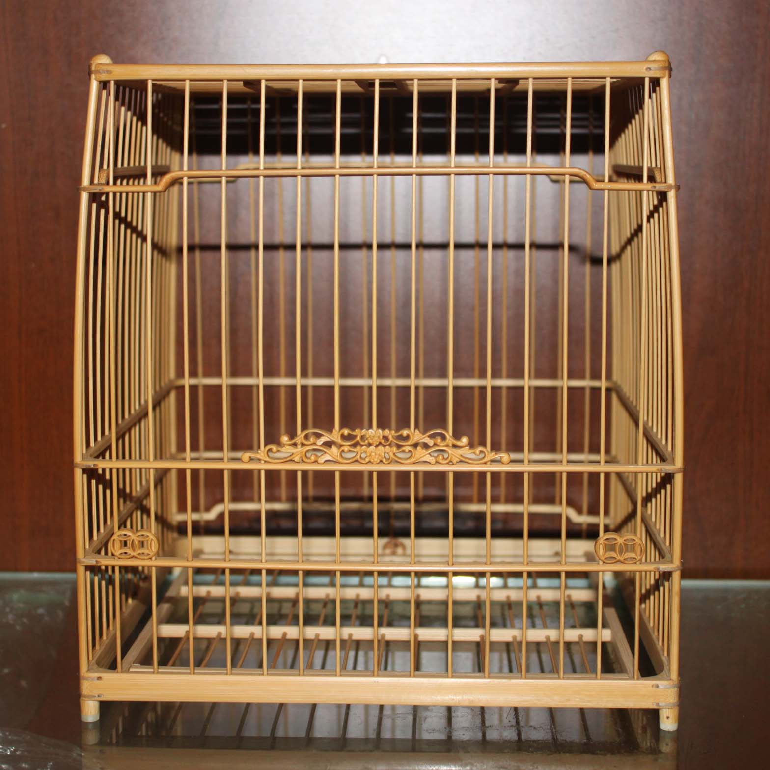 南京侯氏绣眼鸟笼苏州名家款琉青大镶顶葡萄门绣眼亮笼绣眼笼