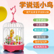 仿真会说话鹦鹉鸟笼婴儿学说话神器感应知音鸟会唱歌学舌小鸟玩具