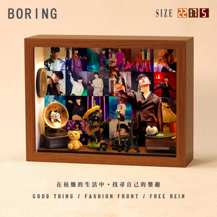 林俊杰周边音乐专辑相框创意桌面礼物造景摆件生日礼品送男生女生
