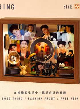 罗云熙周边音乐专辑相框创意桌面礼物造景摆件生日礼品送男生女生