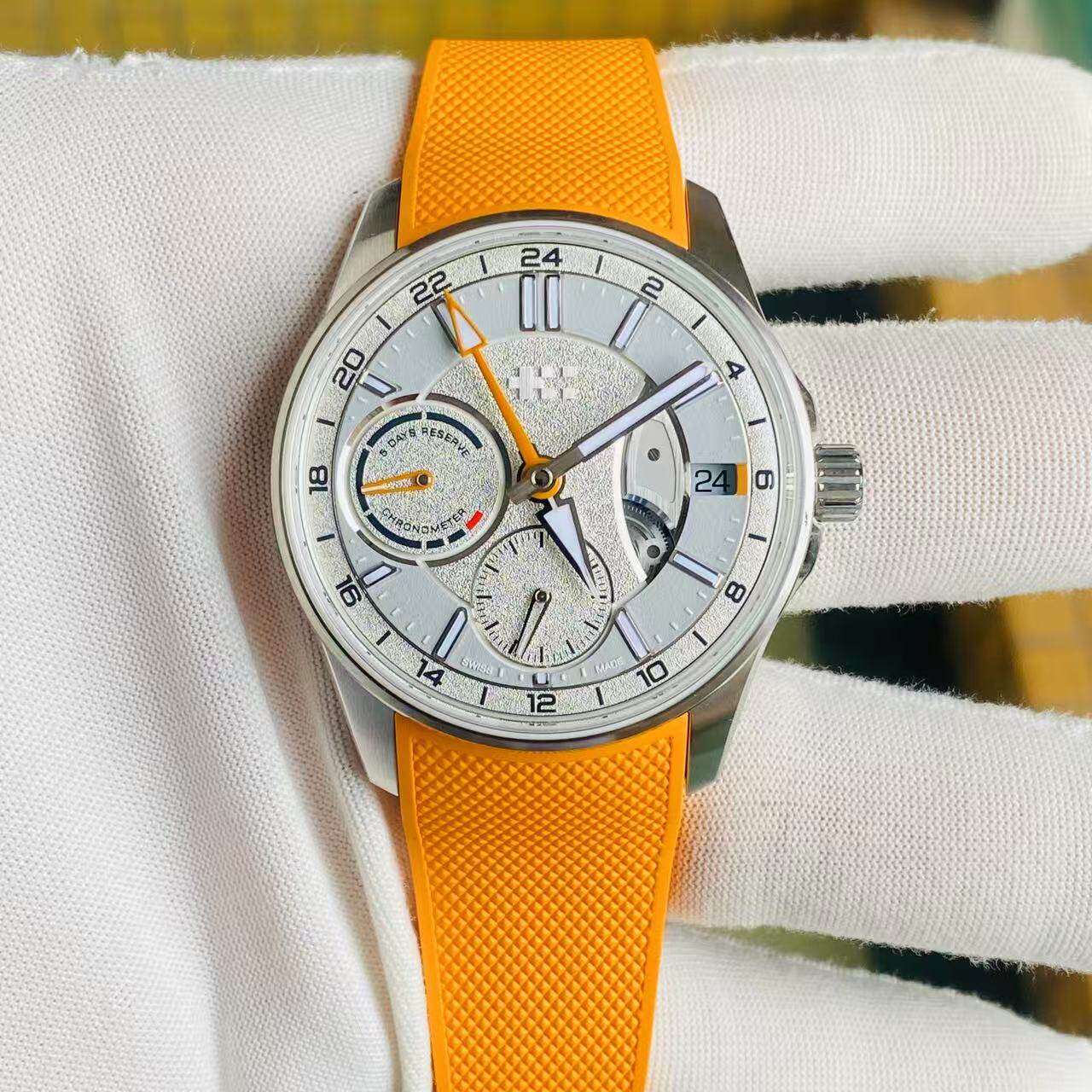 ChristopherWard 5日链自产机芯双时区夜光瑞士自动机械男手表C63