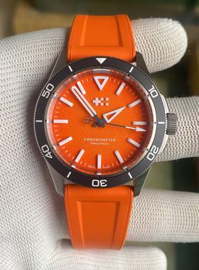 Christopher Ward 新款夜光钛合金瑞士天文台自动机械防水男手表