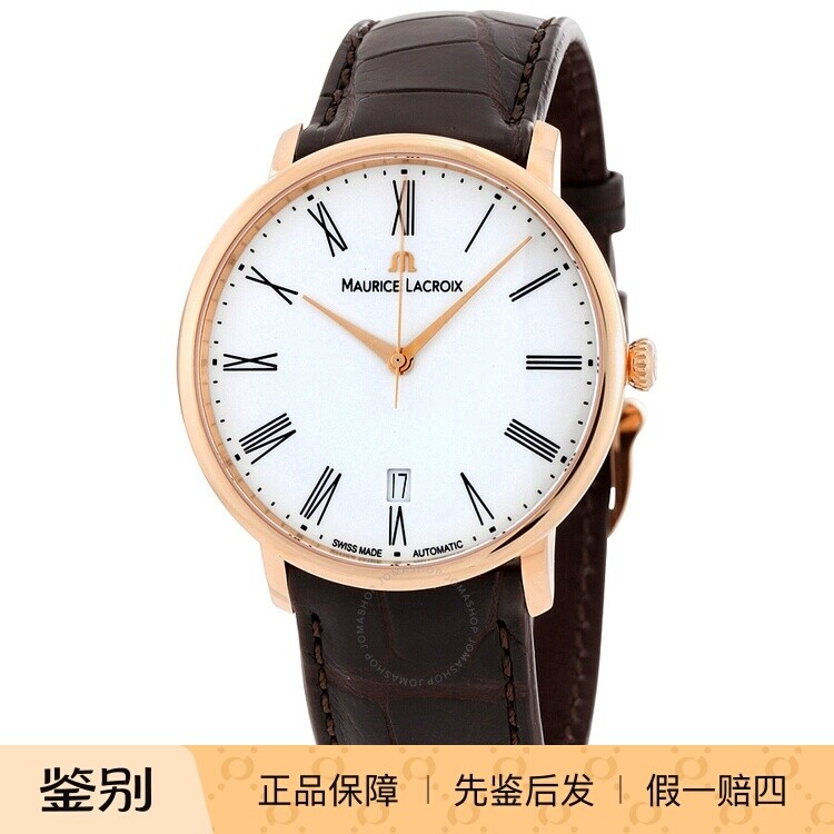 MAURICE LACROIX 艾美表 典雅18K玫瑰金瑞士自动机械男手表LC6007