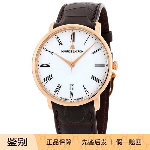 MAURICE LACROIX 艾美表 典雅18K玫瑰金瑞士自动机械男手表LC6007