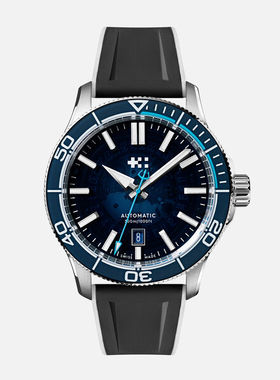 Christopher Ward C60夜光表带透明盘防水瑞士自动机械运动男手表