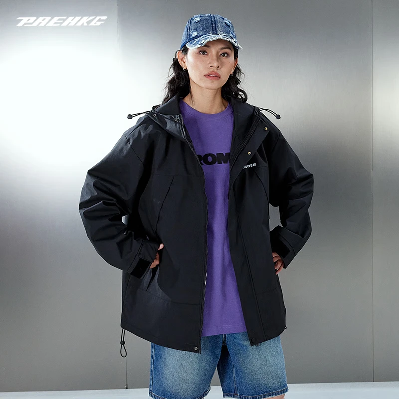 PRESSURE男士夹克外套长袖美式百搭设计感外套舒适学生设计感小众