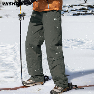 VIISHOW东北抗寒裤子男冬季加厚保暖棉裤户外徒步防水登山冲锋裤