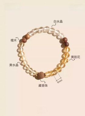 「栖霞系列·大地之诗金芒藏香珠手串520送女友礼物