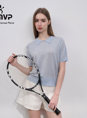 【SMVP】YUSSI2026春夏新款polo领T恤女高级感织衫上衣250149