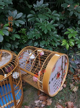 全贴青画眉笼1尺08顶配名家精品