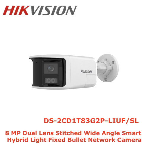海康英文版DS-2CD1T83G2P-LIUF/SL 8MP 4K双镜头对讲POE摄像机