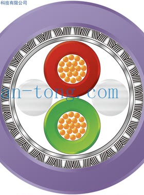 机器人机械手臂ProfibusDP工业通讯总线屏蔽PLC拖链电缆线2X0.64