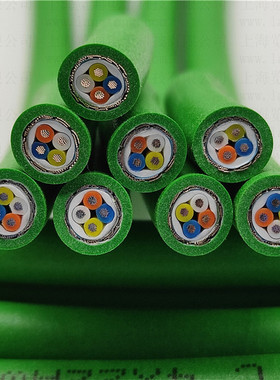 4芯pnet拖缆  profinet高柔型数据传输屏蔽线 pn通信总线拖链电缆