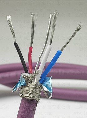 5芯紫色CANopen DeviceNet FD PUR2xAWG24+2xAWG22高柔性拖链电缆