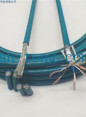 工业8芯拖链网线 高柔性坦克链网线CAT5e sfutp 4*2*26awg/19 PUR