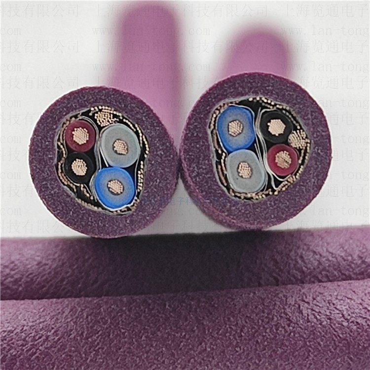 5芯高柔性Devicenet2*0.25+2*0.34机器人牵引链工业通信电缆线