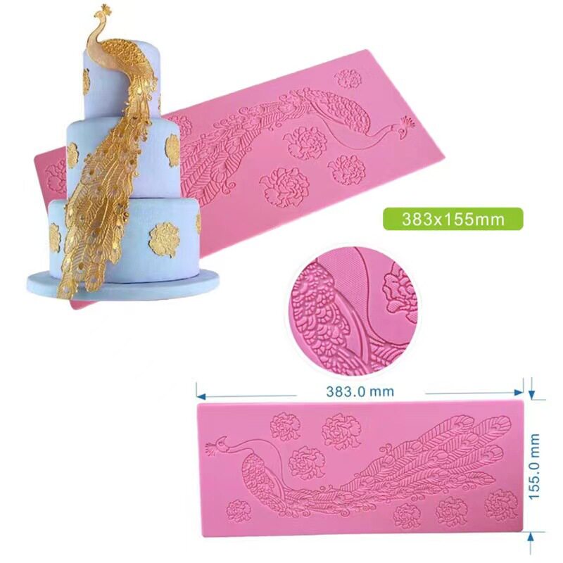 蕾丝硅胶模具 翻糖蕾丝花边模具 翻糖蕾丝模具 蕾丝翻糖蛋糕模具
