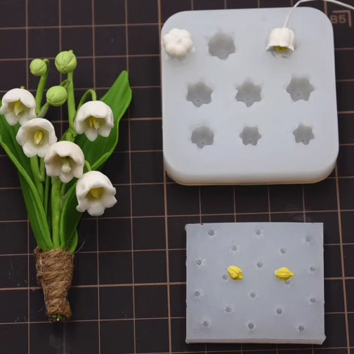 迷你铃兰模具铃兰花硅胶模