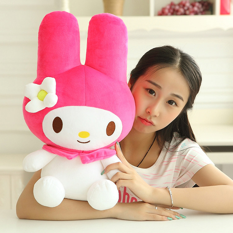 软萌美乐蒂mymelody公仔麦乐迪兔子床上超大玩偶儿童女友生日礼物