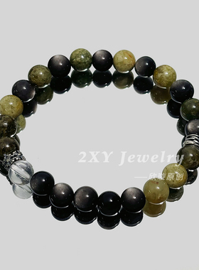 夏天森系绿意手串男女款