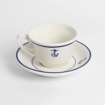RISKRIDER复古经典1940SNAVY美式陶瓷咖啡/红茶杯碟 标准高温瓷