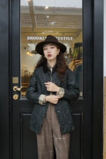 国内现货 英国barbour beadnell女款油蜡夹克 复古涂蜡外套