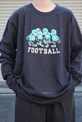 barns印花休闲长袖T恤