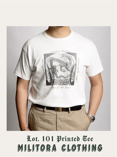 夏季合身印花T恤衫Militora101