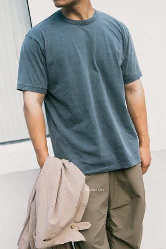 国内现货 日本制 barns 酵素水洗做旧纯色短袖T恤 四色选