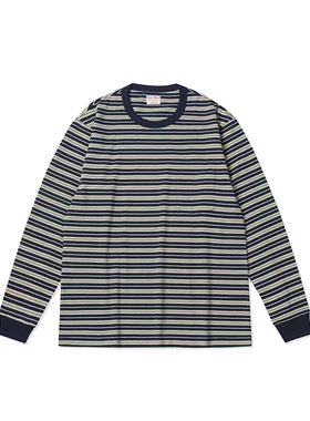 RiskRider1940Ssportswea 全棉条纹口袋T  土耳其有机棉R2078-SL