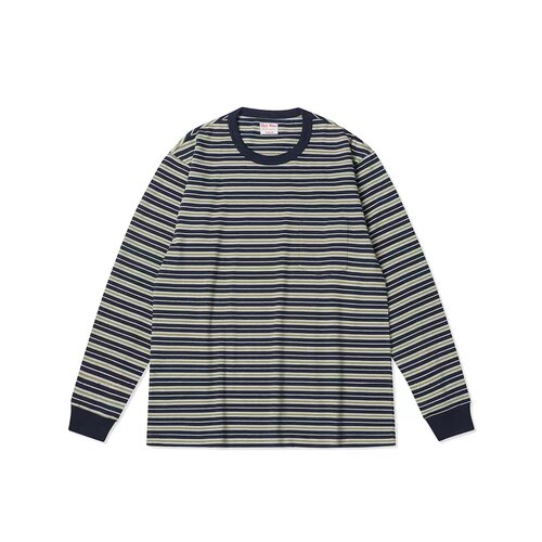 RiskRider1940Ssportswea 全棉条纹口袋T  土耳其有机棉R2078-SL