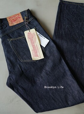 八折特价！stevenson overall 220日本制原色赤耳牛仔裤SOC