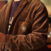 DAMBOLAND 24AW灯芯绒宽松刺绣多口袋休闲西装 外套2色选