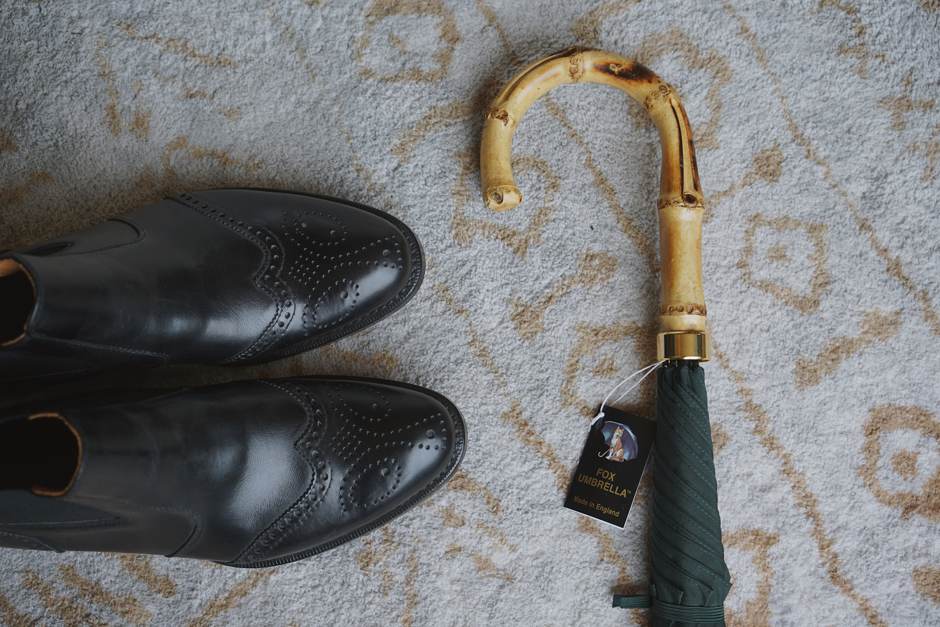 现货 fox umbrella 英国木长柄绅士雨伞 gt9