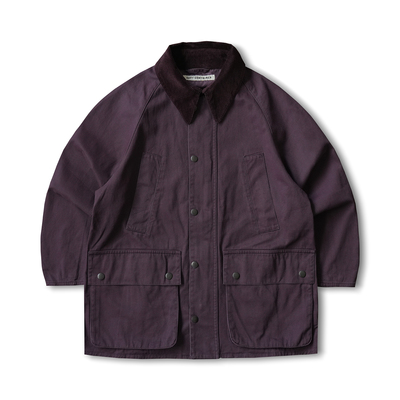 现货 SOFT CONTAINER 复古紫色多口袋休闲夹克外套