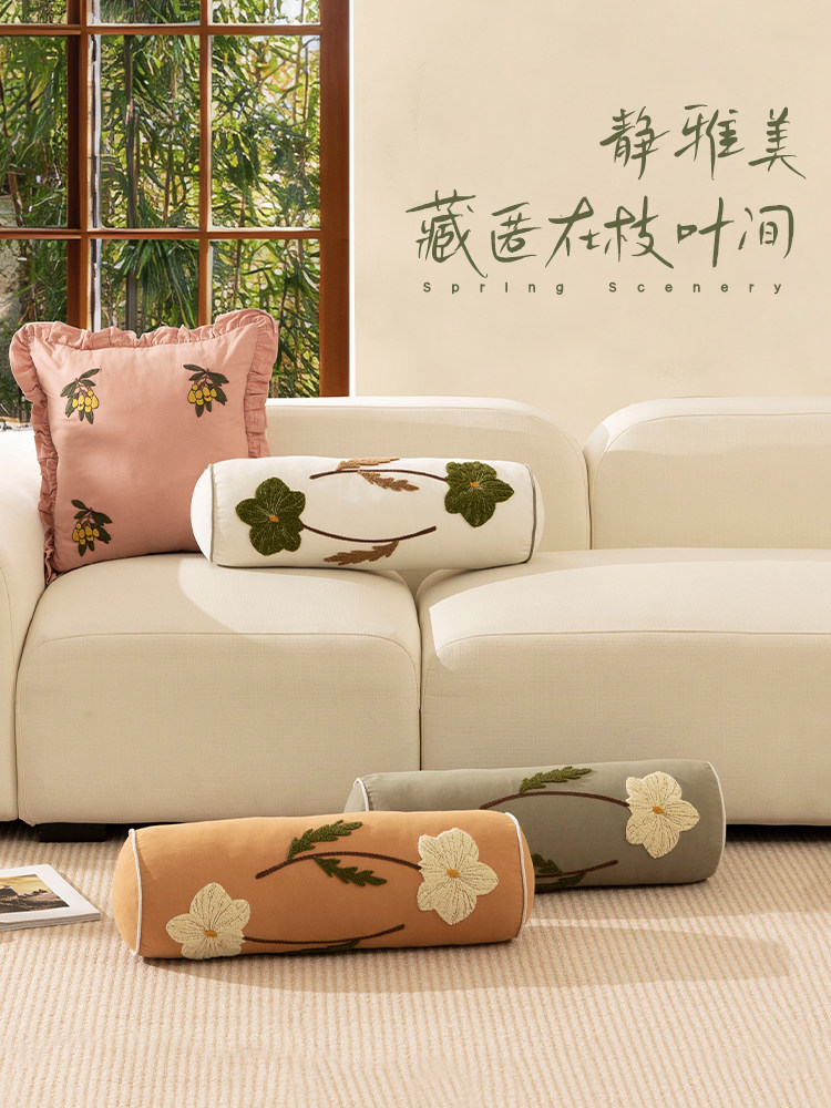 抱枕沙发客厅中式高级感长条枕抱枕套可拆洗靠枕头枕飘窗靠垫装饰