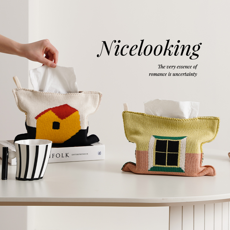 纸巾袋家用客厅简约床头创意针织