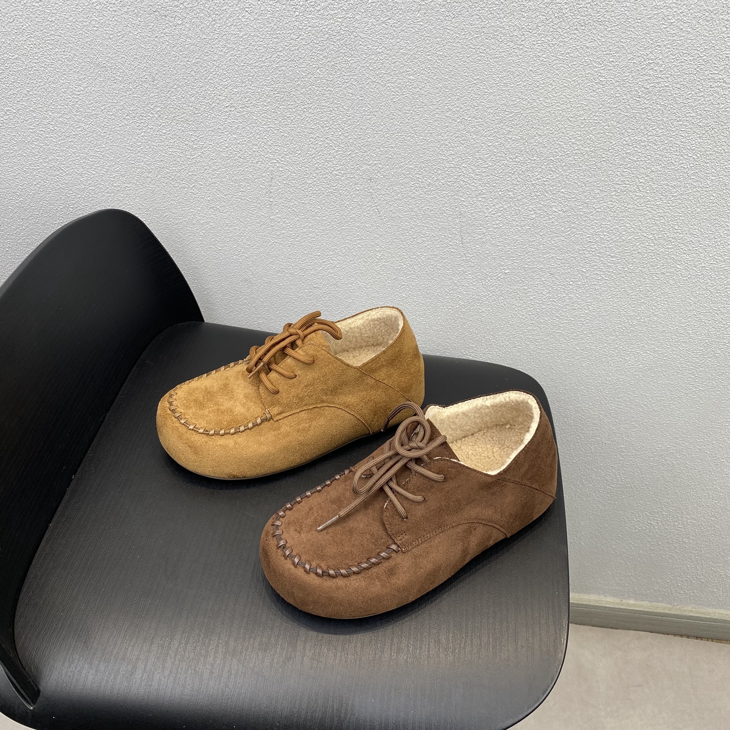 舒适百搭绒面加绒内增高勃肯鞋女