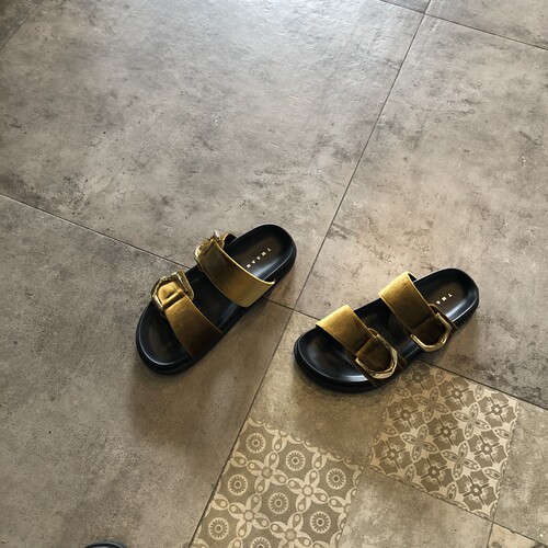 夏季女金属扣厚底防滑一字拖外穿