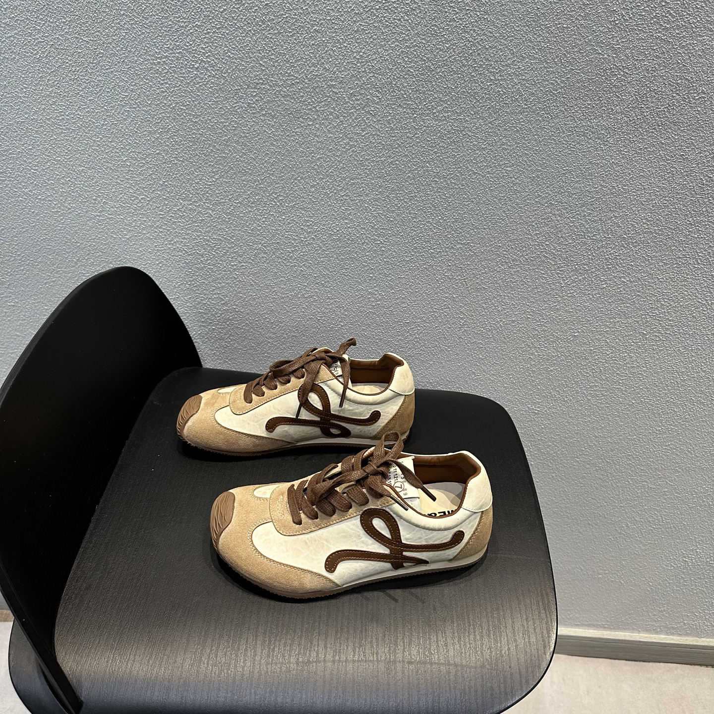 复古时尚做旧平底系带休闲鞋板鞋