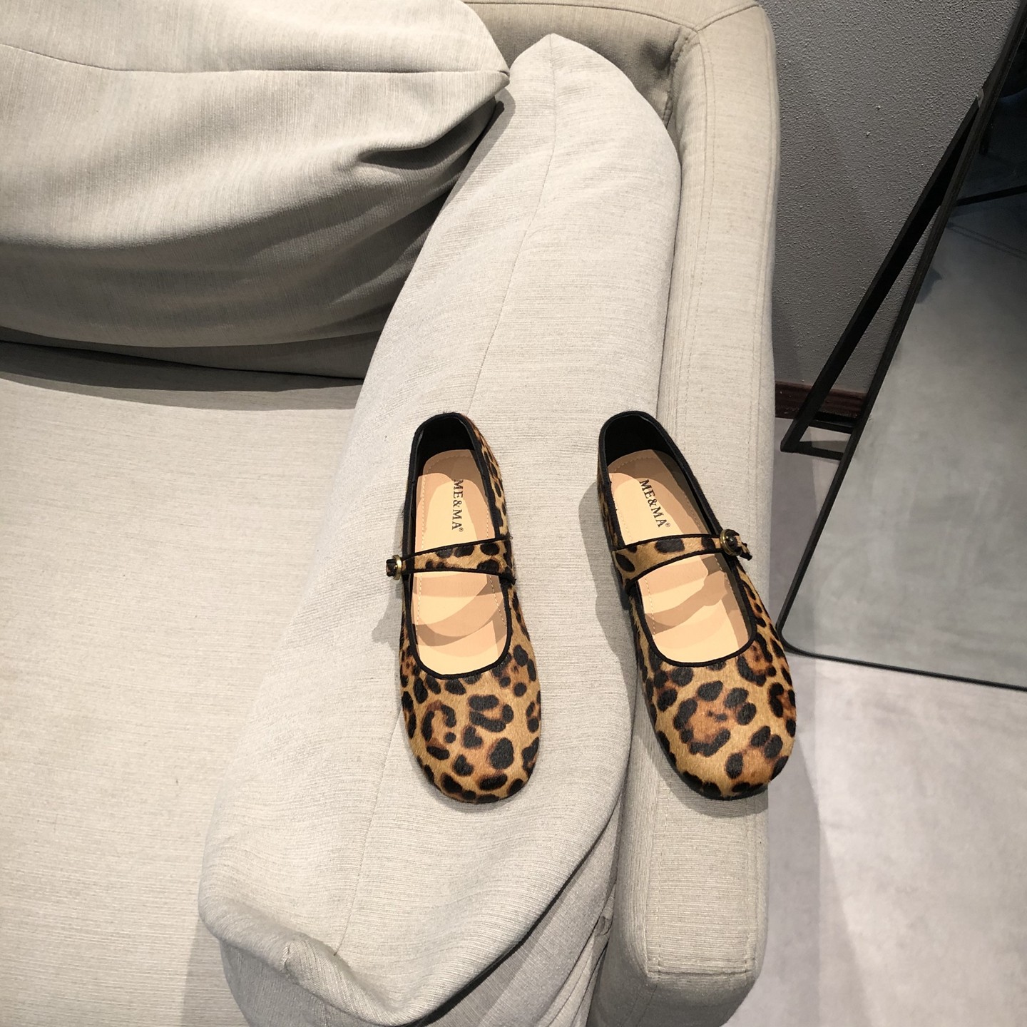 性感马毛豹纹玛丽珍鞋女一字带圆头浅口单鞋平底软底百搭显瘦女鞋,女鞋,浅口单鞋,淘宝优惠券,粉丝福利购,淘宝优惠卷