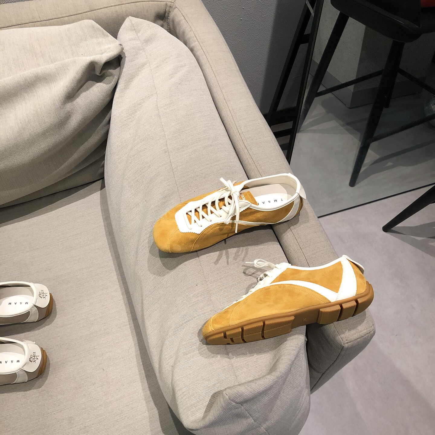 复古德训鞋女2026年新款韩版薄底系带休闲运动鞋磨砂真皮平底鞋